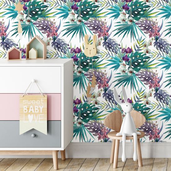 Papel pintado para niños - infantil - Tropical
