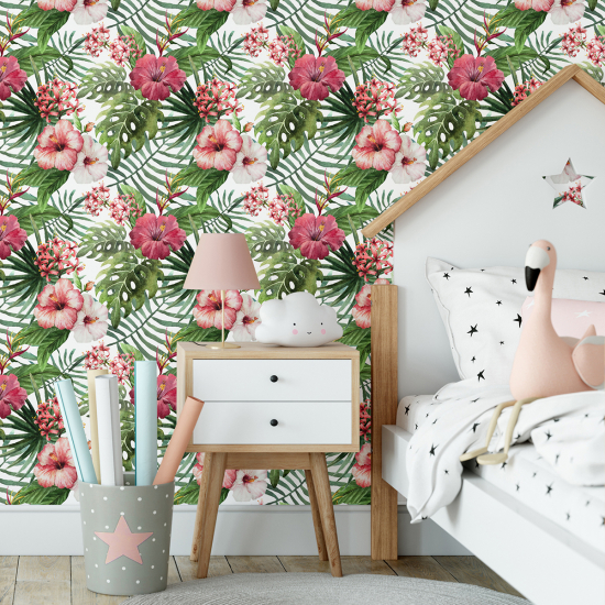Papel pintado para niños - infantil - Tropical
