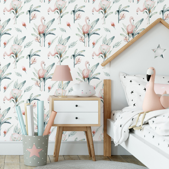 Papel pintado para niños - infantil - Tropical
