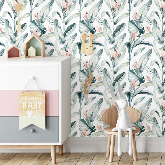 Papel pintado para niños - infantil - Tropical