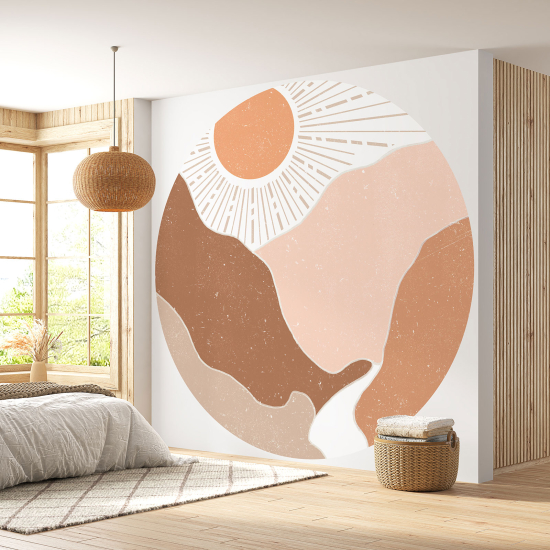Papel pintado redondo - Boho