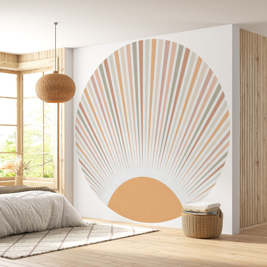 Papel pintado redondo - Boho