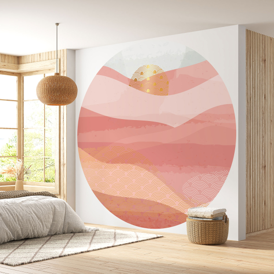 Papel pintado redondo - Boho