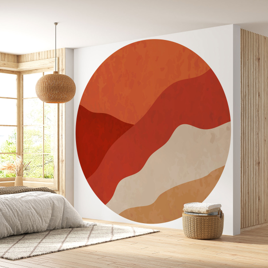 Papel pintado redondo - Boho