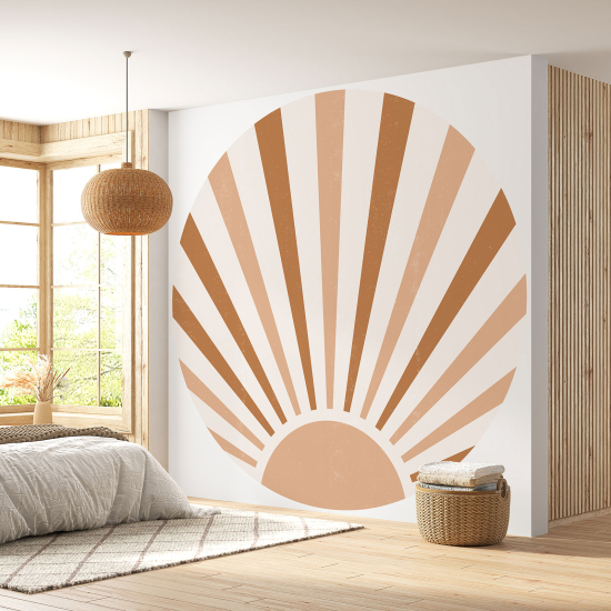 Papel pintado redondo - Boho