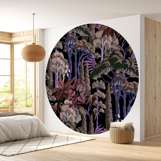 Papel pintado redondo - Bosque