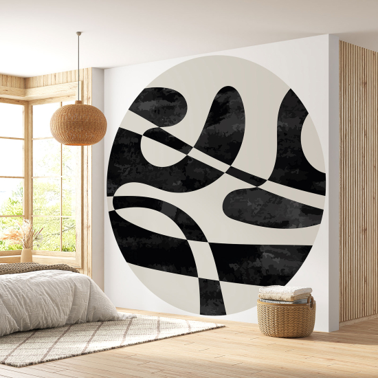 Papel pintado redondo - Diseño
