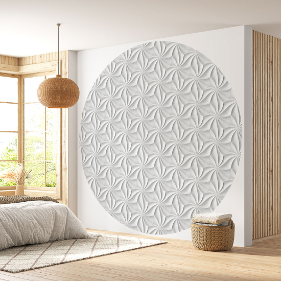 Papel pintado redondo - Diseño 3D