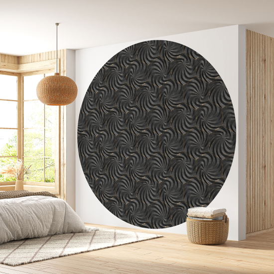 Papel pintado redondo - Diseño 3D