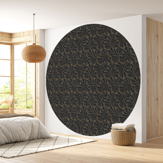 Papel pintado redondo - Diseño 3D