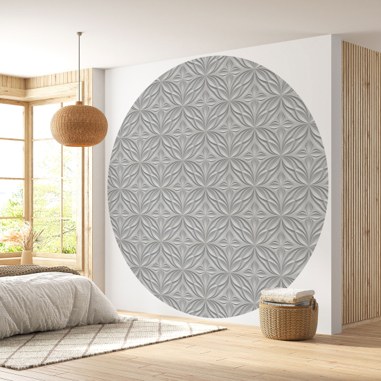 Papel pintado redondo - Diseño 3D