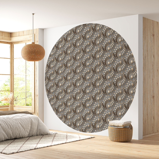 Papel pintado redondo - diseño 3D