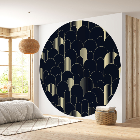 Papel pintado redondo - Diseño de arcos