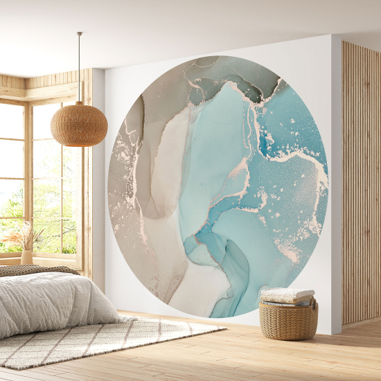 Papel pintado redondo - Efecto Marmoleado