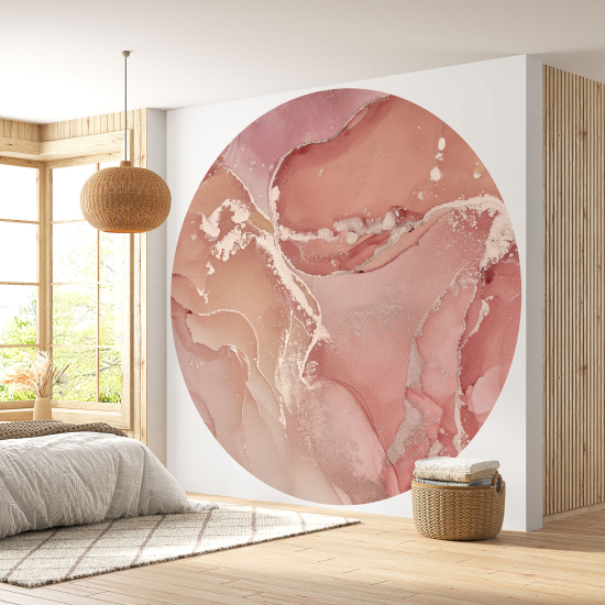 Papel pintado redondo - Efecto Marmoleado