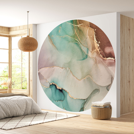 Papel pintado redondo - Efecto Marmoleado