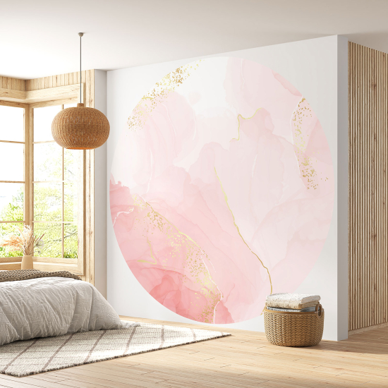 Papel pintado redondo - Efecto Marmoleado