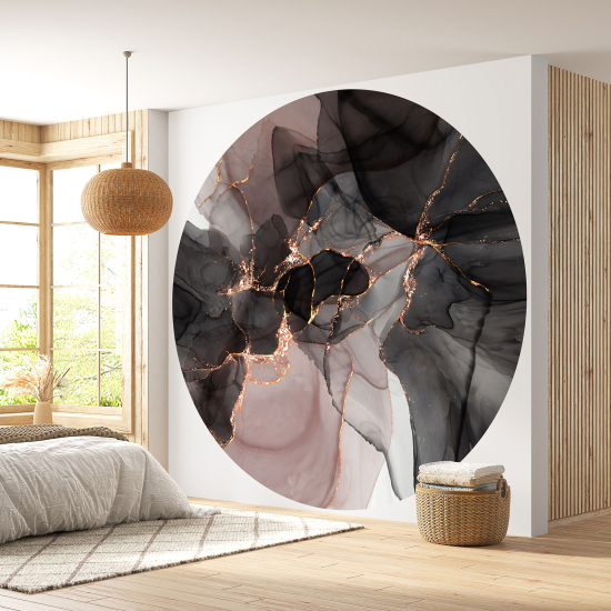 Papel pintado redondo - Efecto Marmoleado