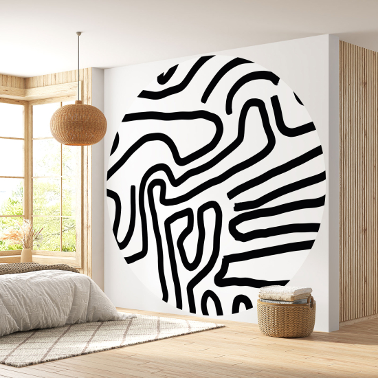 Papel pintado redondo - Gráfico