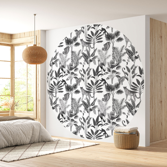 Papel pintado redondo - Jungla