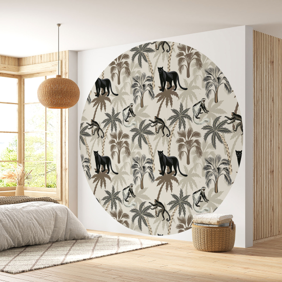 Papel pintado redondo - Jungla