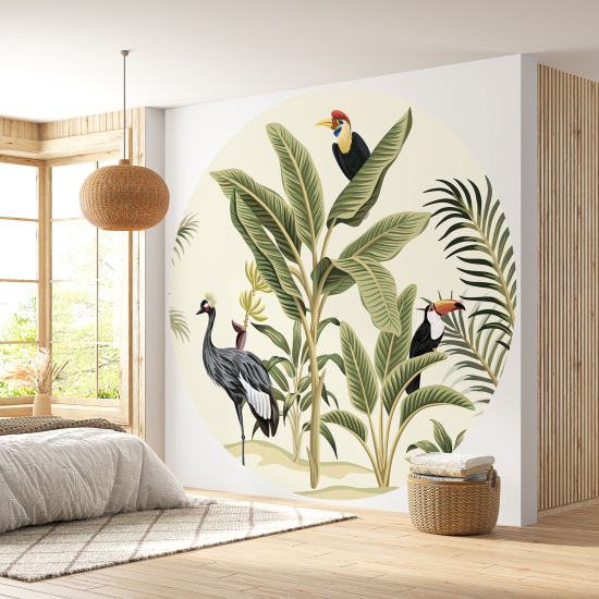 Papel pintado redondo - Jungla