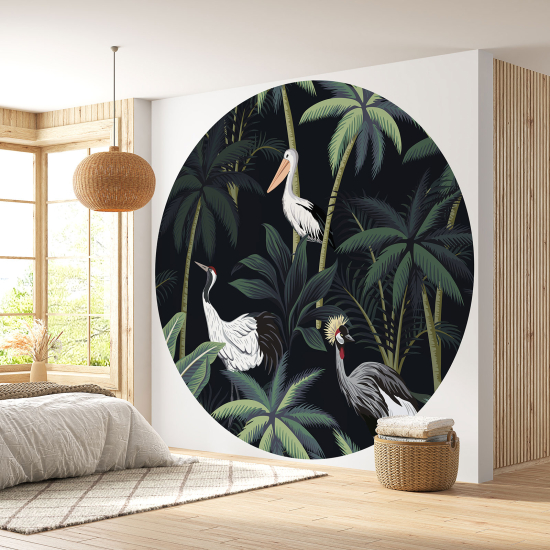 Papel pintado redondo - Jungla