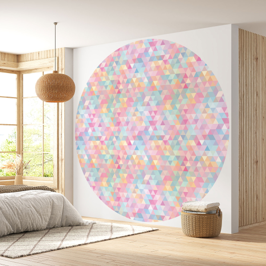 Papel pintado redondo - Mosaico