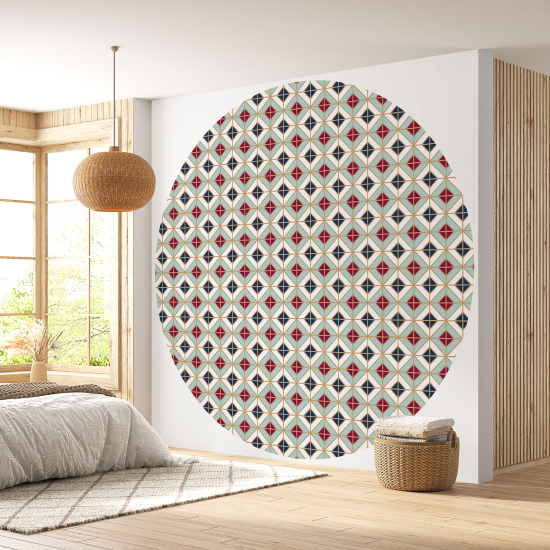Papel pintado redondo - Mosaico