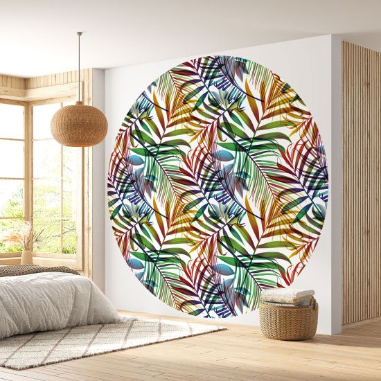 Papel pintado redondo - Motivo Botánico
