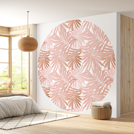 Papel pintado redondo - Motivo botánico