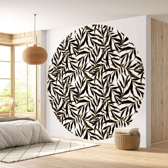 Papel pintado redondo - Motivo botánico
