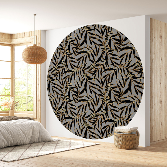 Papel pintado redondo - Motivo botánico