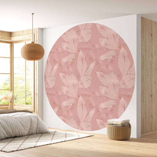 Papel pintado redondo - Motivo botánico