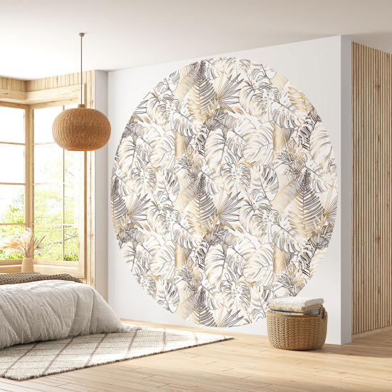 Papel pintado redondo - Motivo botánico