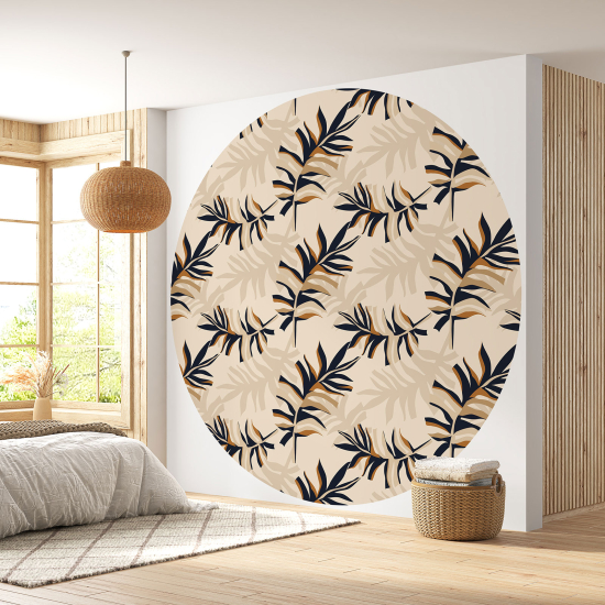 Papel pintado redondo - Motivo botánico