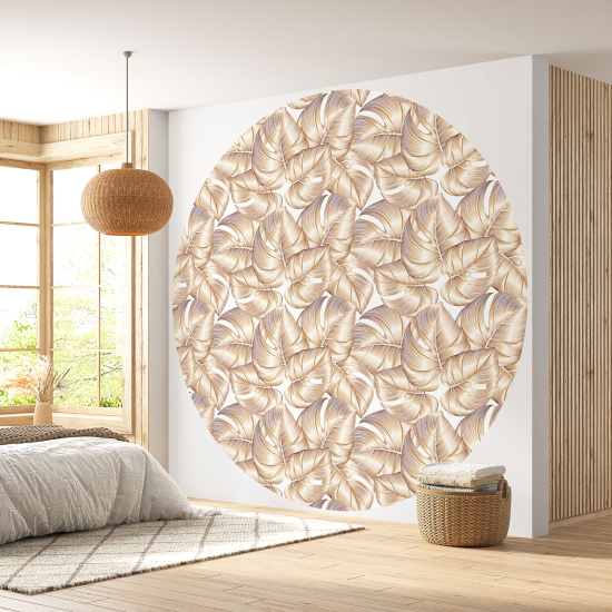 Papel pintado redondo - Motivo botánico