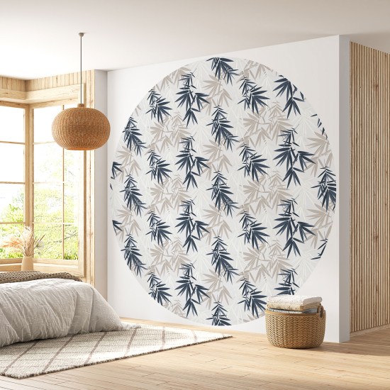 Papel pintado redondo - Motivo botánico