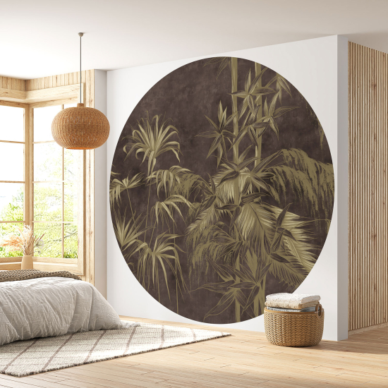 Papel pintado redondo - Motivo botánico