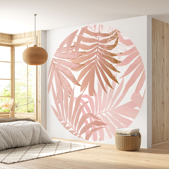 Papel pintado redondo - Motivo botánico