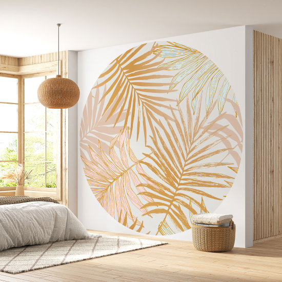 Papel pintado redondo - Motivo botánico
