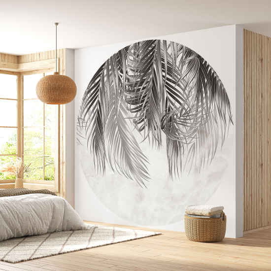 Papel pintado redondo - Motivo botánico