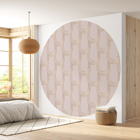 Papel pintado redondo - Motivo elegante
