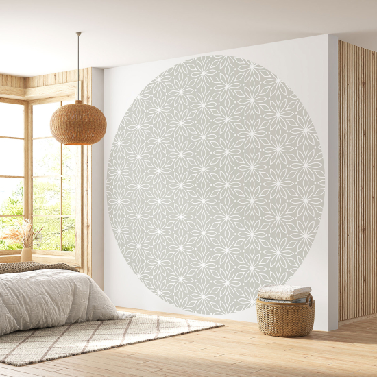 Papel pintado redondo - Motivo Floral