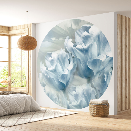 Papel pintado redondo - Motivo floral