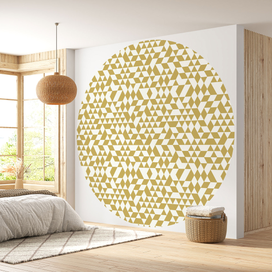 Papel pintado redondo - Motivo geométrico
