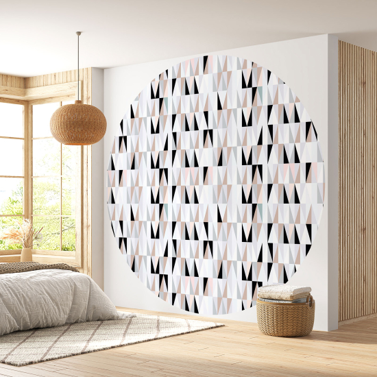 Papel pintado redondo - Motivo geométrico