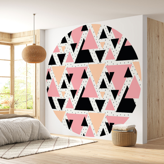 Papel pintado redondo - Motivo geométrico