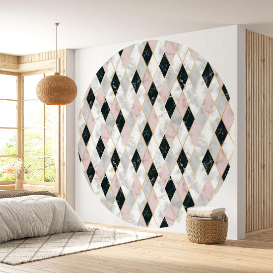 Papel pintado redondo - Motivo geométrico