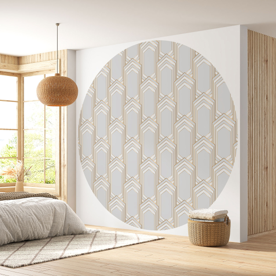 Papel pintado redondo - Motivo geométrico